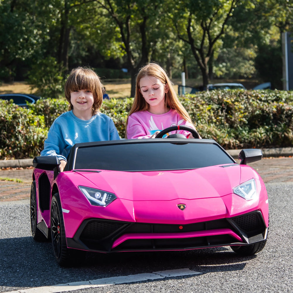 24V Lamborghini Aventador 2 Seater Ride On Car for Kids: Advanced Brushless Motor & Differential for High-Octane Fun (ONLINE ORDER ONLY)