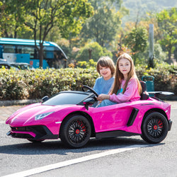 24V Lamborghini Aventador 2 Seater Ride On Car for Kids: Advanced Brushless Motor & Differential for High-Octane Fun (ONLINE ORDER ONLY)