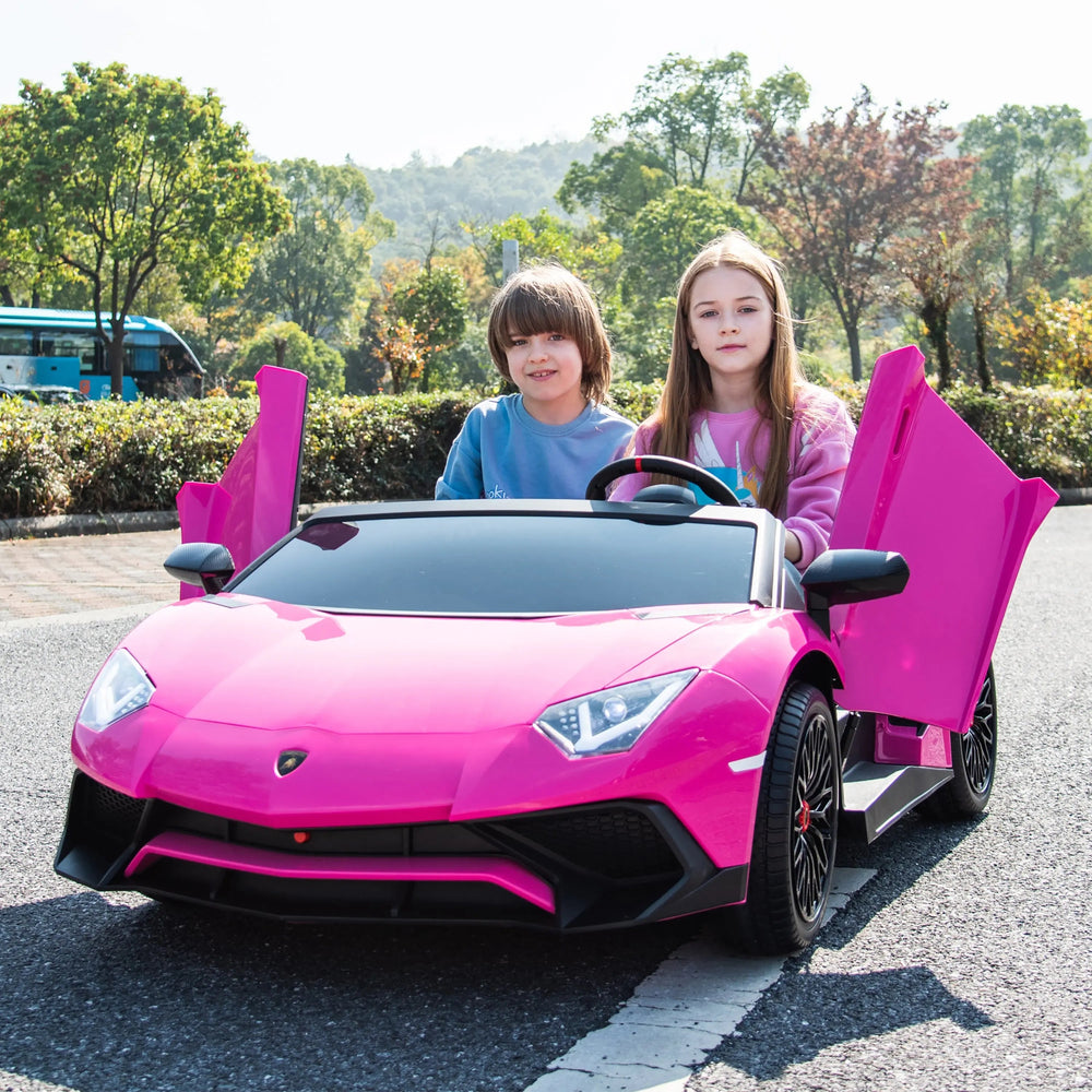 24V Lamborghini Aventador 2 Seater Ride On Car for Kids: Advanced Brushless Motor & Differential for High-Octane Fun (ONLINE ORDER ONLY)