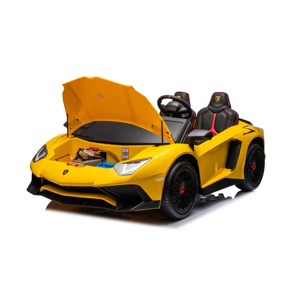24V Lamborghini Aventador 2 Seater Ride On Car for Kids: Advanced Brushless Motor & Differential for High-Octane Fun (ONLINE ORDER ONLY)