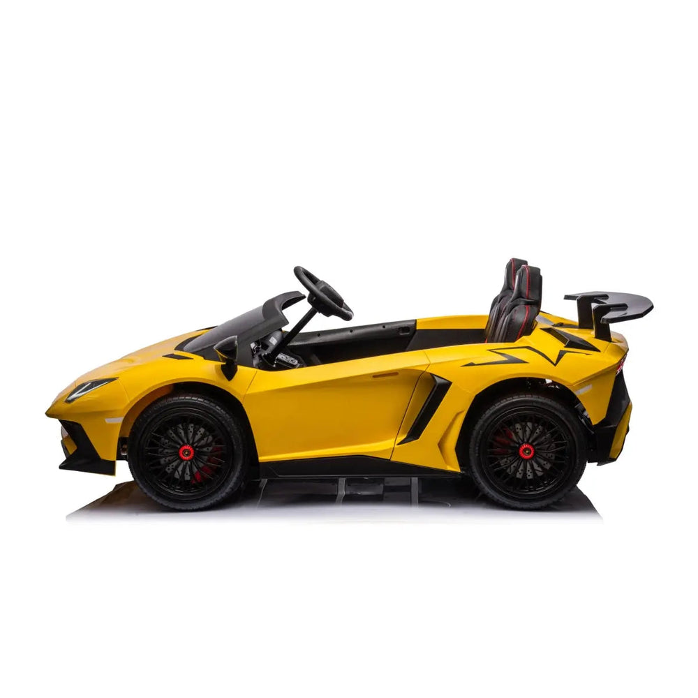 24V Lamborghini Aventador 2 Seater Ride On Car for Kids: Advanced Brushless Motor & Differential for High-Octane Fun (ONLINE ORDER ONLY)