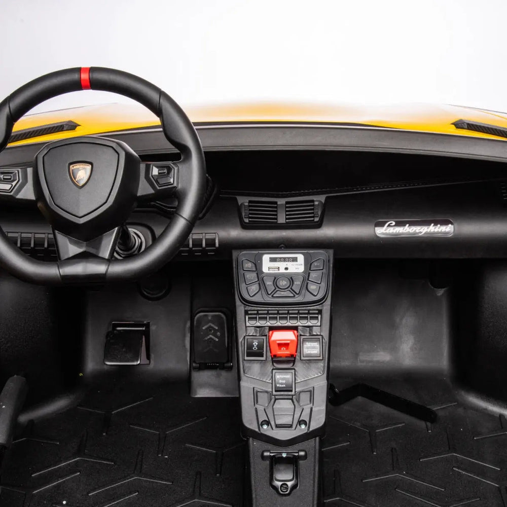 24V Lamborghini Aventador 2 Seater Ride On Car for Kids: Advanced Brushless Motor & Differential for High-Octane Fun (ONLINE ORDER ONLY)