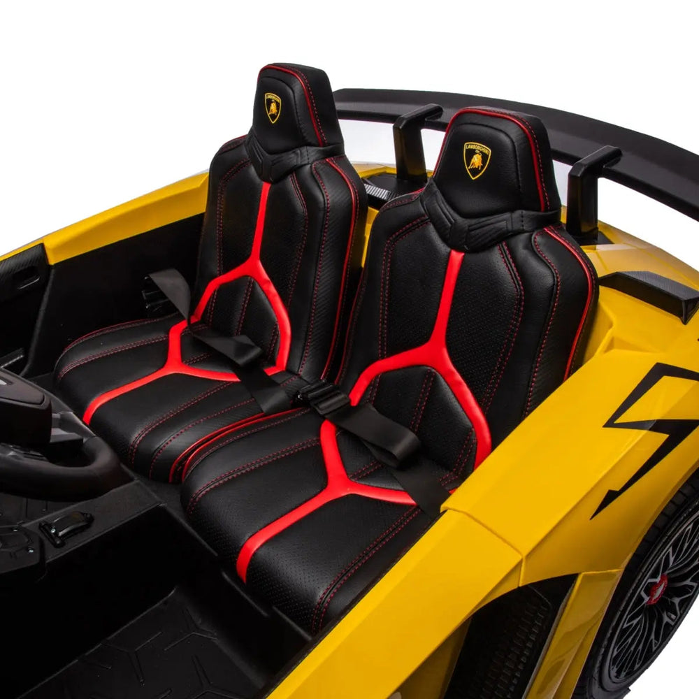 24V Lamborghini Aventador 2 Seater Ride On Car for Kids: Advanced Brushless Motor & Differential for High-Octane Fun (ONLINE ORDER ONLY)