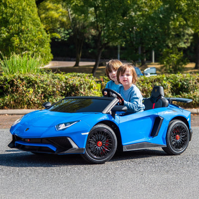 24V Lamborghini Aventador 2 Seater Ride On Car for Kids: Advanced Brushless Motor & Differential for High-Octane Fun (ONLINE ORDER ONLY)