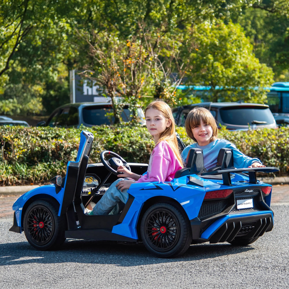 24V Lamborghini Aventador 2 Seater Ride On Car for Kids: Advanced Brushless Motor & Differential for High-Octane Fun (ONLINE ORDER ONLY)