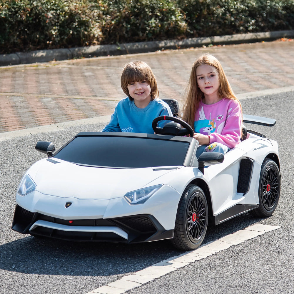 24V Lamborghini Aventador 2 Seater Ride On Car for Kids: Advanced Brushless Motor & Differential for High-Octane Fun (ONLINE ORDER ONLY)
