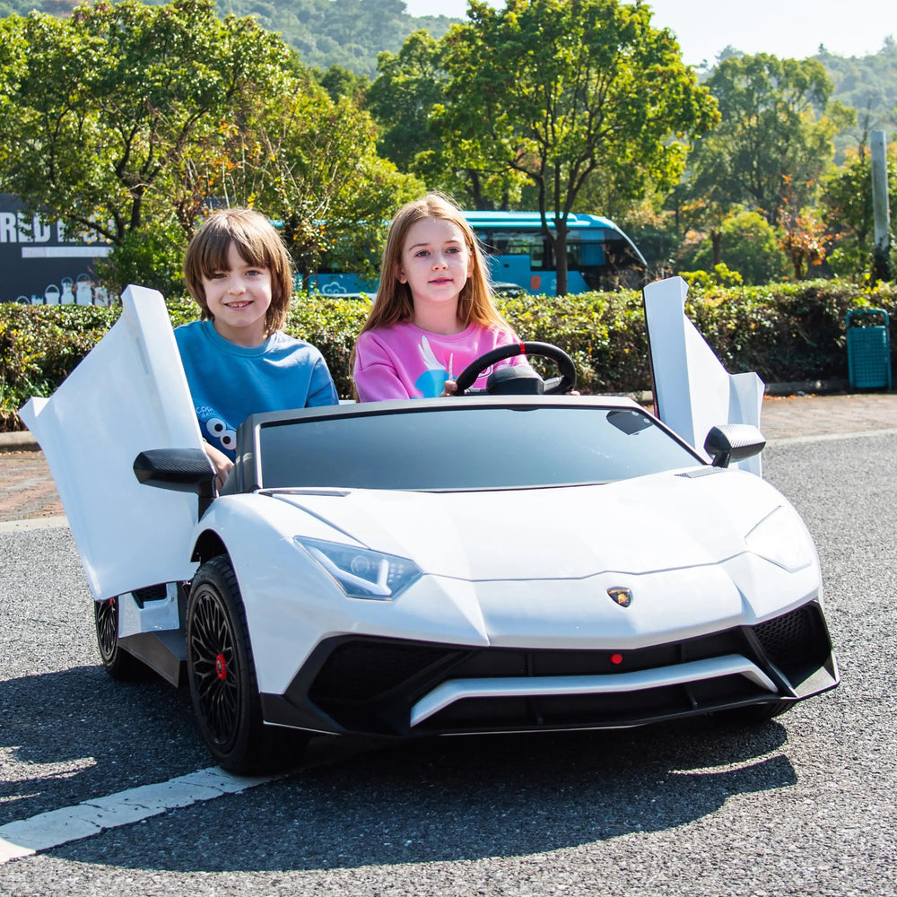 24V Lamborghini Aventador 2 Seater Ride On Car for Kids: Advanced Brushless Motor & Differential for High-Octane Fun (ONLINE ORDER ONLY)