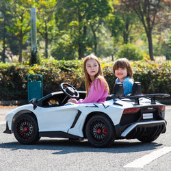 24V Lamborghini Aventador 2 Seater Ride On Car for Kids: Advanced Brushless Motor & Differential for High-Octane Fun (ONLINE ORDER ONLY)