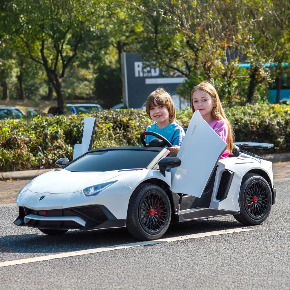 24V Lamborghini Aventador 2 Seater Ride On Car for Kids: Advanced Brushless Motor & Differential for High-Octane Fun (ONLINE ORDER ONLY)