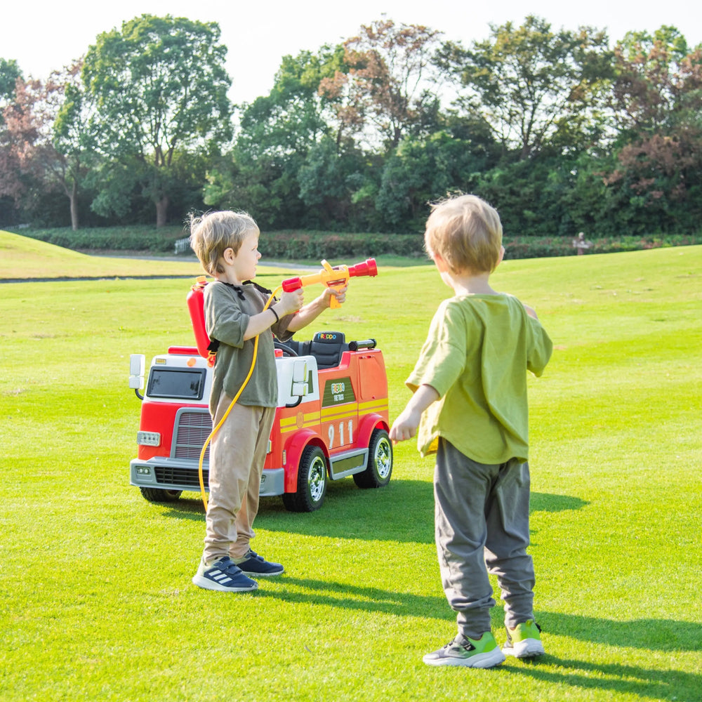 24V Freddo Fire Truck 2-Seater Ride on (ONLINE ORDER ONLY)