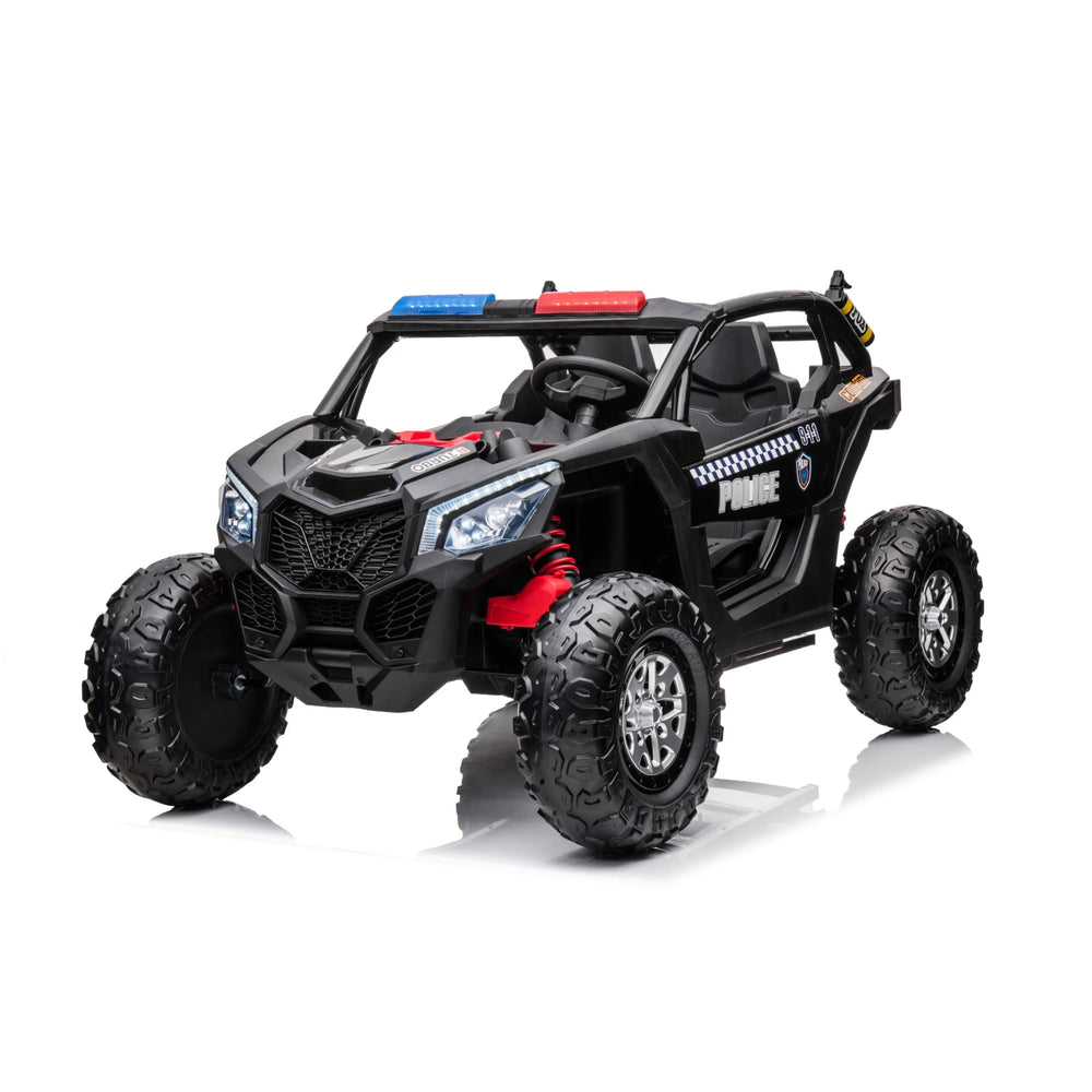 24V 4x4 Freddo Storm Police UTV 2-Seater for Kids with Lights & Sirens for Action-Packed Adventures