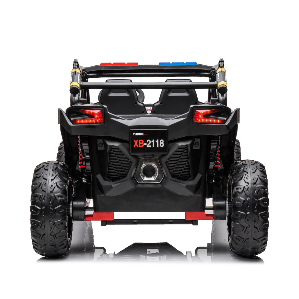 24V 4x4 Freddo Storm Police UTV 2-Seater for Kids with Lights & Sirens for Action-Packed Adventures
