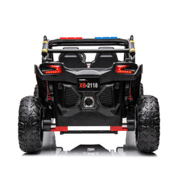 24V 4x4 Freddo Storm Police UTV 2-Seater for Kids with Lights & Sirens for Action-Packed Adventures