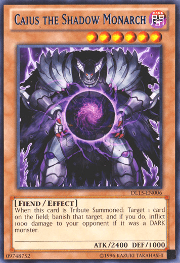 Caius the Shadow Monarch (Blue) [DL15-EN006] Rare (ONLINE ORDER ONLY)