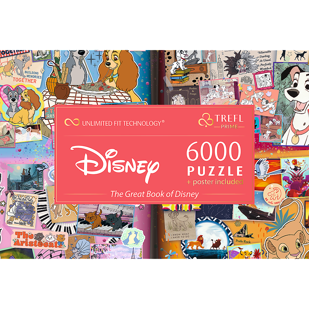 Trefl Prime Disney The Great Book of Disney 6000 Piece Puzzle (ONLINE ORDER ONLY)