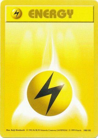 Lightning Energy (100/102) [Base Set Shadowless Unlimited] (Online Only)