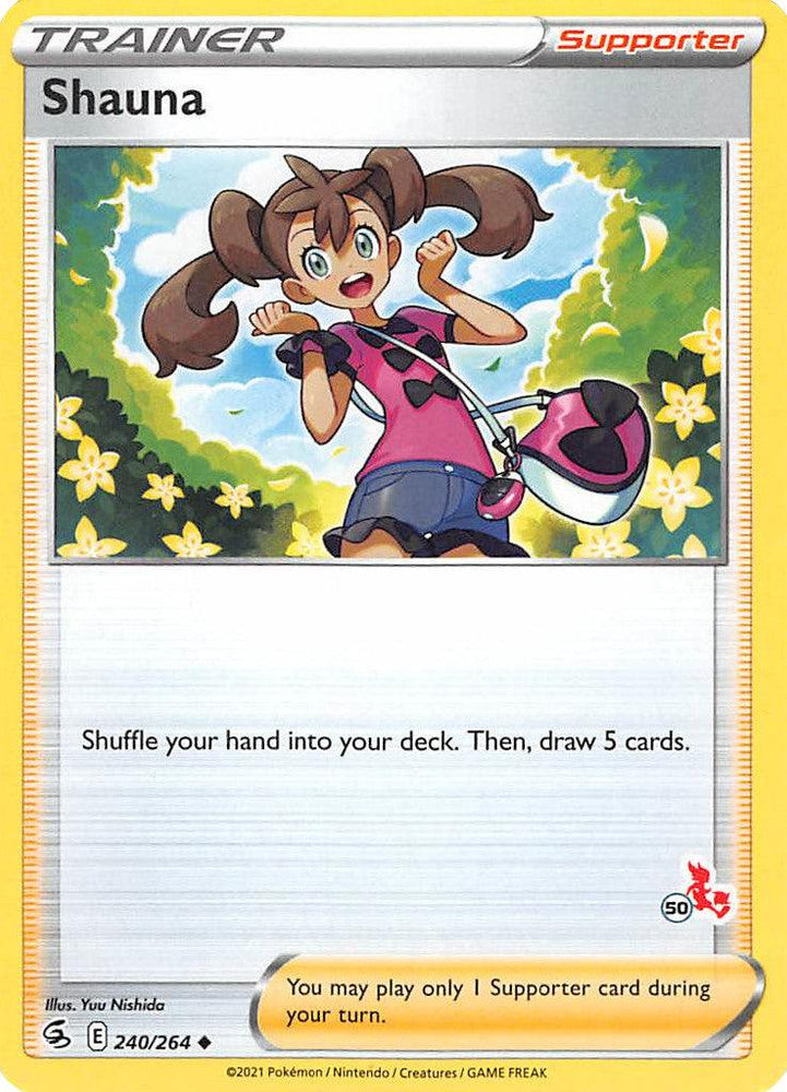 Shauna (240/264) (Cinderace Stamp #50) [Battle Academy 2022] (Online Only)