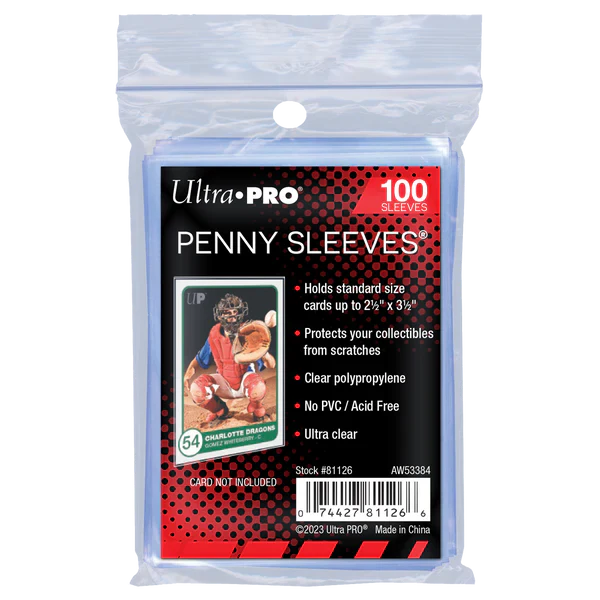 Ultra PRO: Soft Card Sleeves - 2-1/2" X 3-1/2" (Penny Sleeves) (Online Order Only)