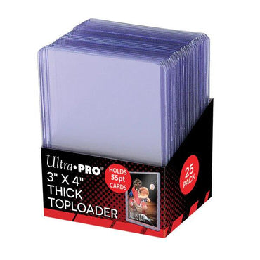3" x 4" Clear Action Packed 55PT Toploaders (25ct) (ONLINE ORDER ONLY)