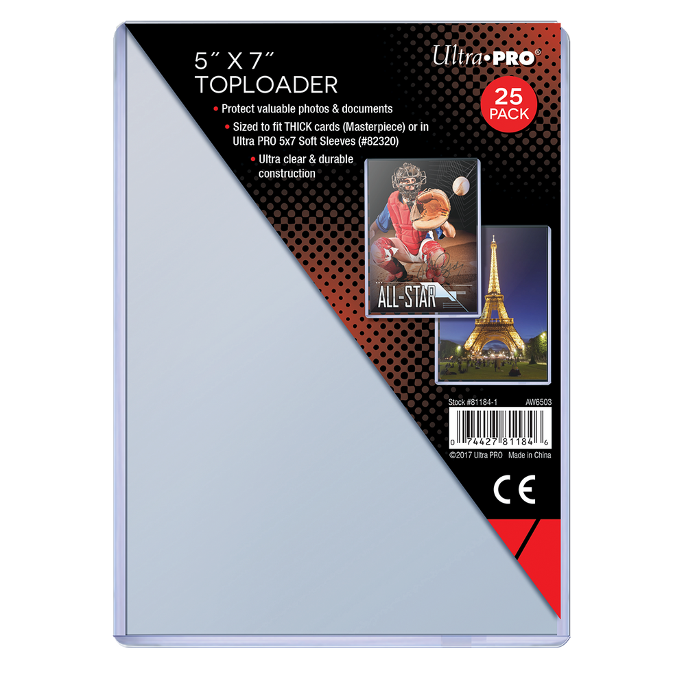 5" x 7" TOPLOADER® Sleeves (25ct) (ONLINE ORDER ONLY)