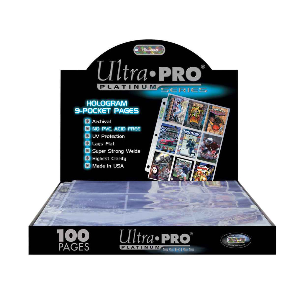Platinum Series 9-Pocket Pages (100ct) for Cards and Photos