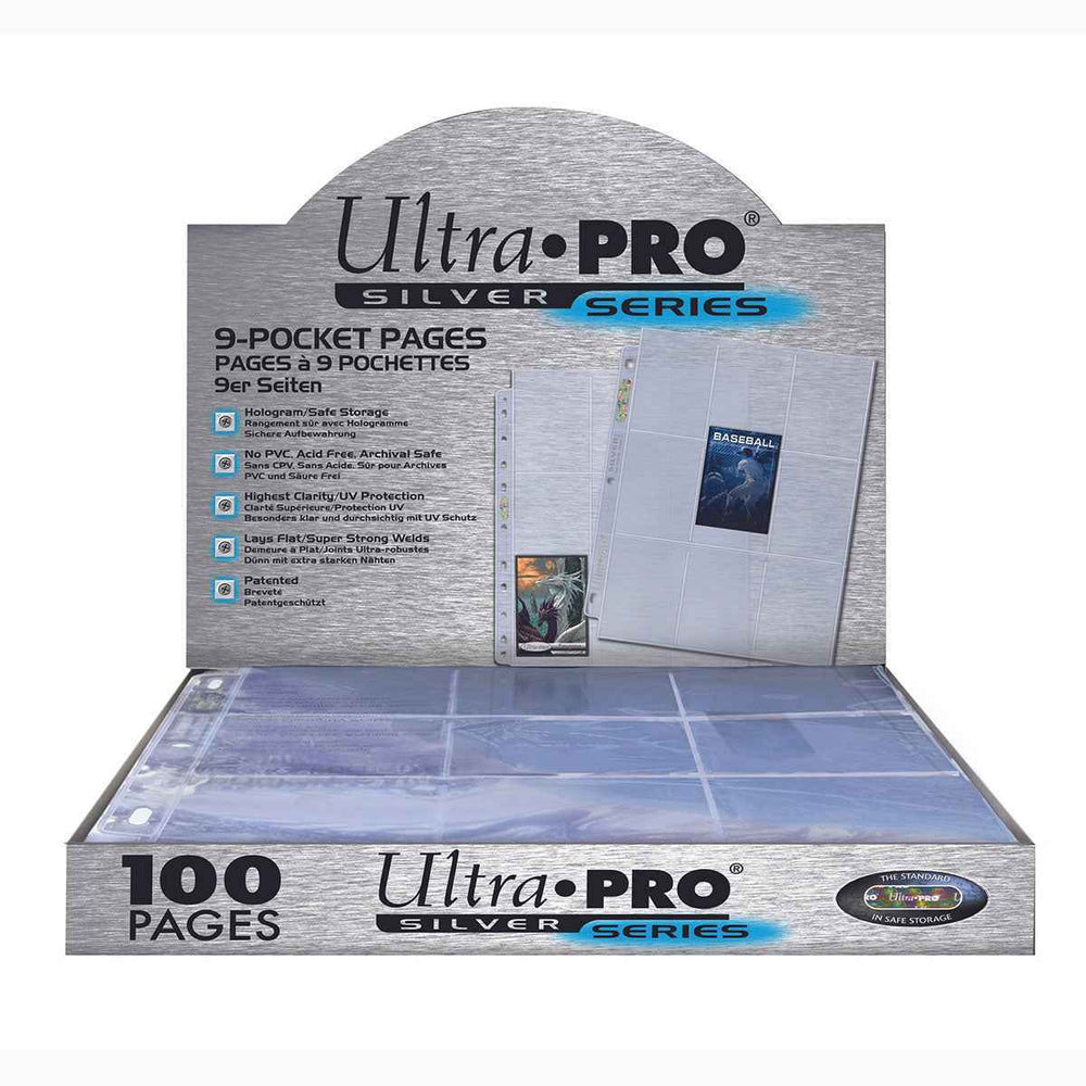 Silver Series 9-Pocket Pages (100ct) for Standard Size Cards