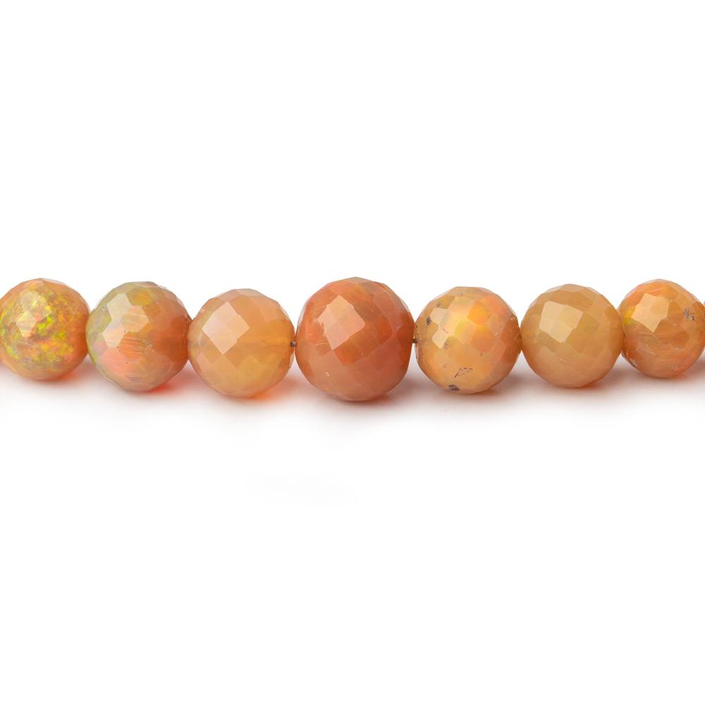 4-7.5mm Ethiopian Golden Opal faceted round beads 17 inch 95 pieces (ONLINE ORDER ONLY)