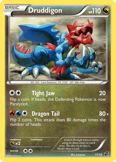 Druddigon (17/20) [Black & White: Dragon Vault] (Online Only)