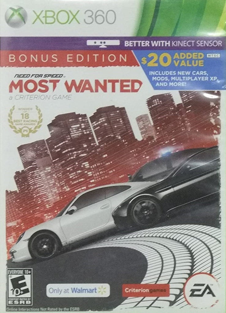Need For Speed: Most Wanted (Walmart Bonus Edition) (Xbox 360) (ONLINE ORDER ONLY)