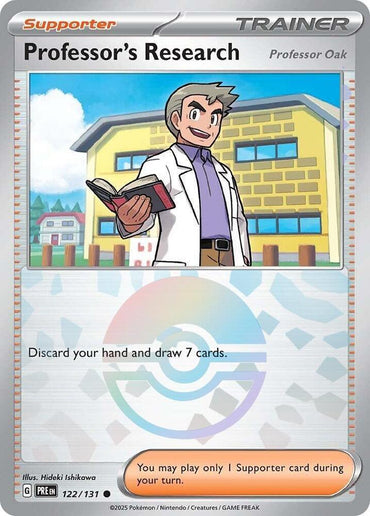 Professor's Research (122/131) [Professor Oak] (Poke Ball Pattern) [Scarlet & Violet: Prismatic Evolutions] (Online Only)