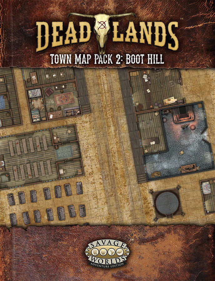 Savage Worlds RPG: Deadlands - Map Pack 2 Boot Hill