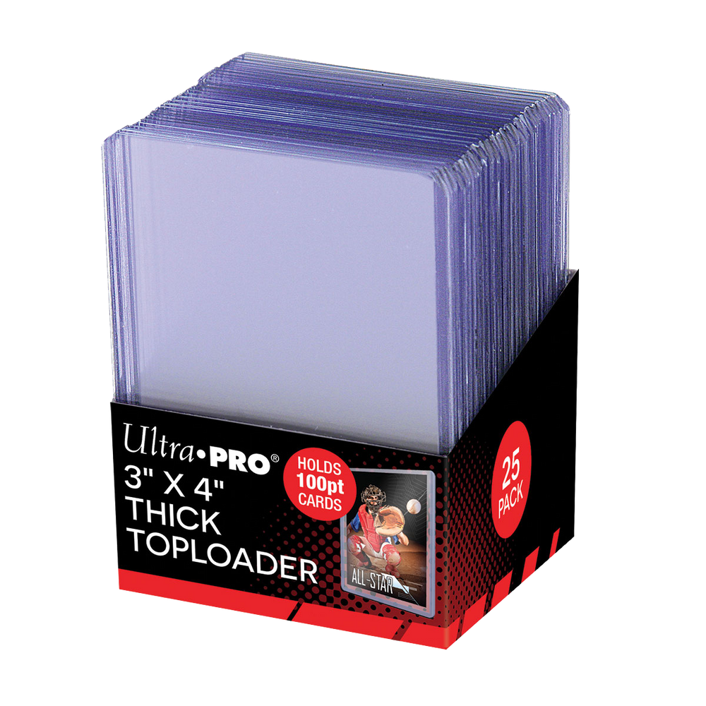 3" x 4" Clear Thick 100PT TOPLOADER® Sleeves (25ct)