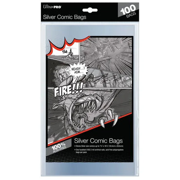 Silver Age Comic Bags (100 Pack) - Ultra Pro - Anime Imports LLC