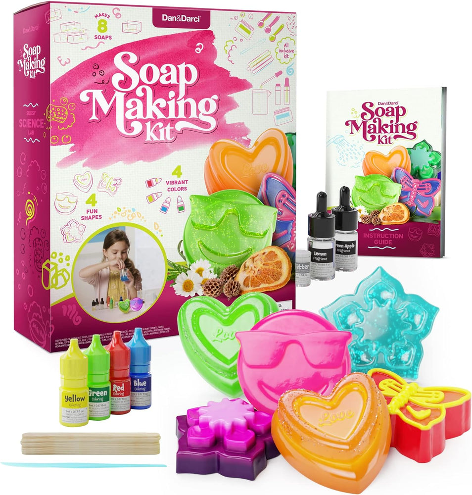 Dan&Darci Soap Making Kit for Kids - Crafts Science Toys - Birthday Gifts for Girls and Boys Age 6-12 Years Old Girl DIY - Best Educational Activity Gift by Surreal Brands (ONLINE ORDER ONLY)