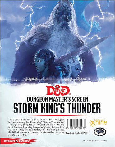 D&D: Storm King's Thunder - Dungeon Master Screen (ONLINE ORDER ONLY)