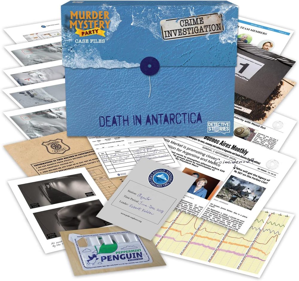 Murder Mystery Party: Case Files - Death in Antarctica (ONLINE ORDER ONLY)