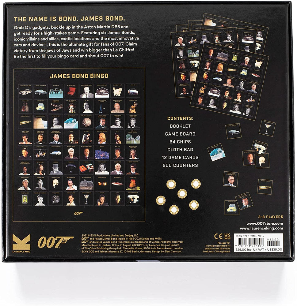 James Bond Bingo (ONLINE ORDER ONLY)