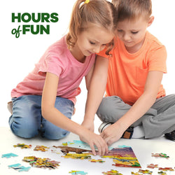 Glow in The Dark 100 Piece Dinosaur Puzzle for Kids by Surreal Brands (ONLINE ORDER ONLY)