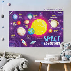 Glow in The Dark 100 Piece Galaxy Puzzle for Kids by Surreal Brands (ONLINE ORDER ONLY)