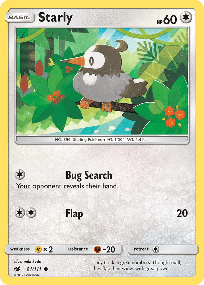 Starly (81/111) [Sun & Moon: Crimson Invasion] (Online Only)