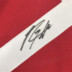 Framed Autographed/Signed Rodney Hampton 35x39 Georgia Red Stat College Football Jersey PSA/DNA COA