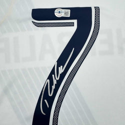 Framed Autographed/Signed Robbie Keane 35x39 LA Galaxy White Soccer Jersey Beckett BAS COA