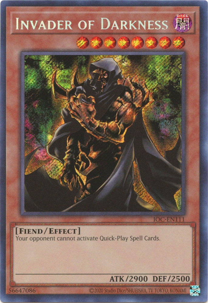 Invader of Darkness (25th Anniversary) [IOC-EN111] Secret Rare (ONLINE ORDER ONLY)