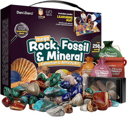 Dan&Darci Mega Rock, Fossil &amp; Mineral Collection &amp; Activity Kit by Surreal Brands (ONLINE ORDER ONLY)