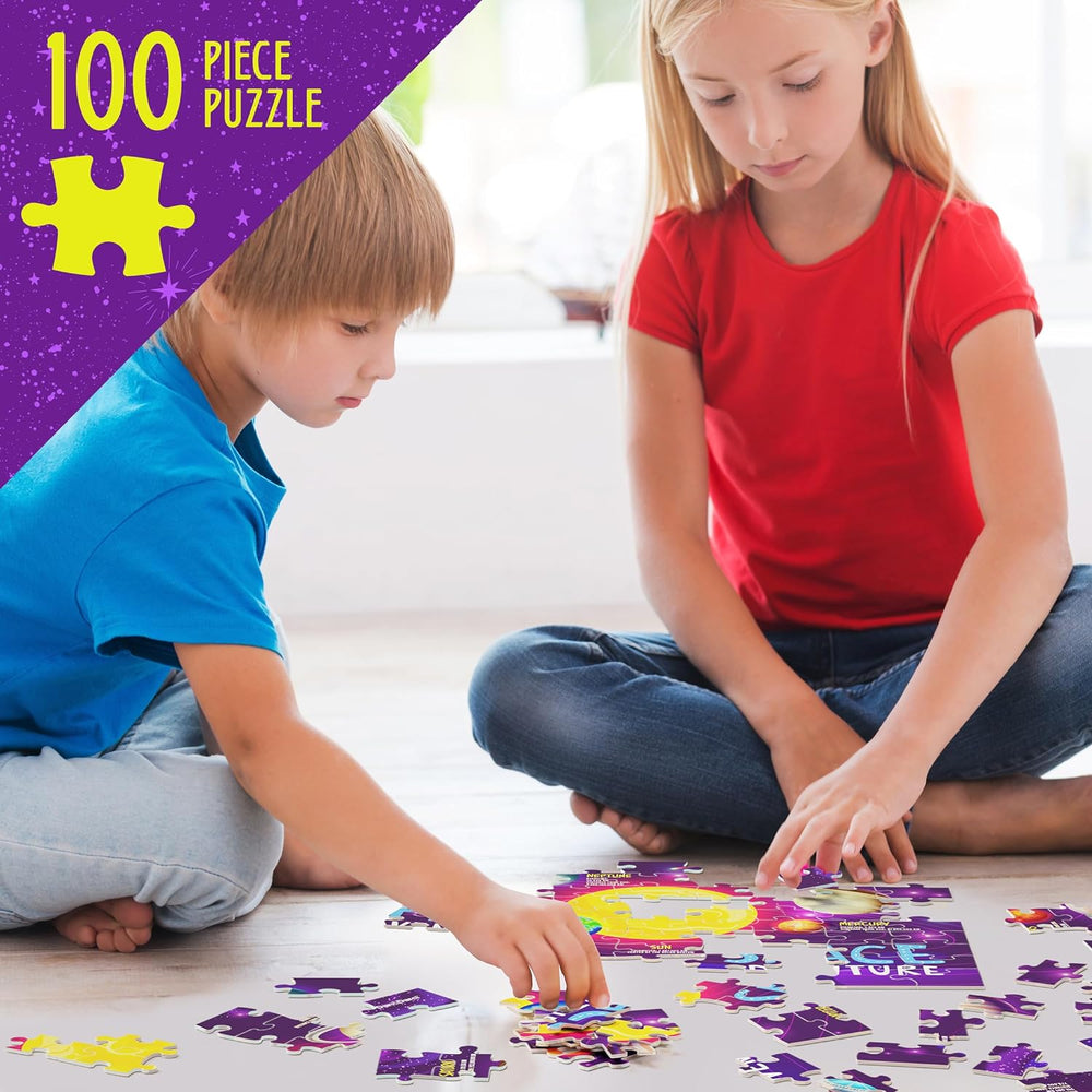 Glow in The Dark 100 Piece Galaxy Puzzle for Kids by Surreal Brands (ONLINE ORDER ONLY)