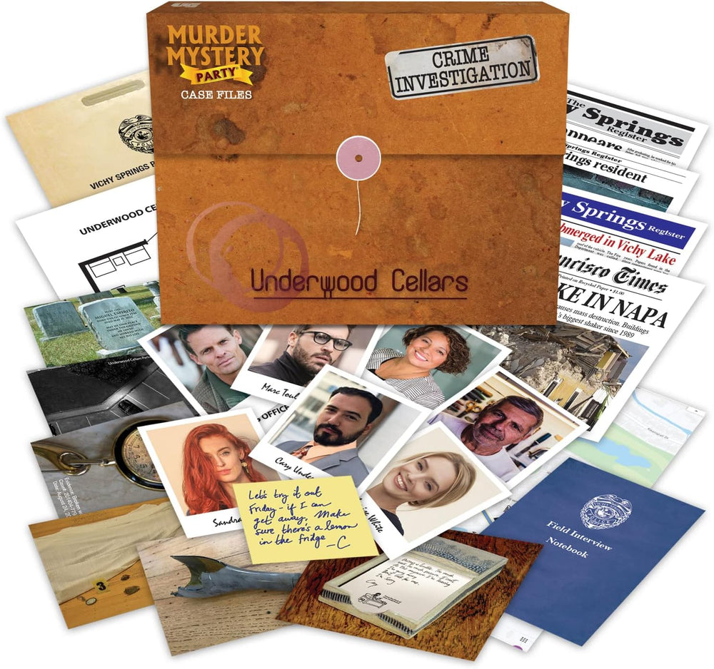 Murder Mystery Party: Case Files - Underwood Cellar (ONLINE ORDER ONLY)