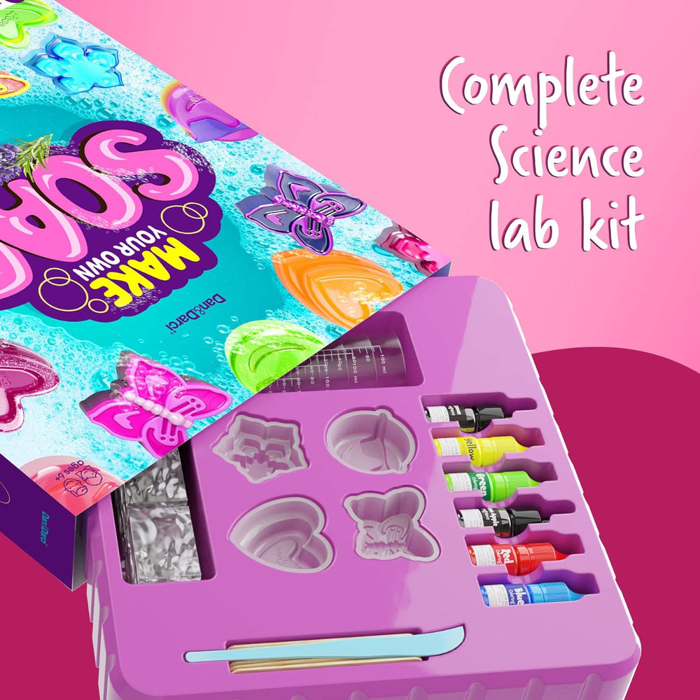 Dan&Darci Soap Making Kit for Kids - Crafts Science Toys - Birthday Gifts for Girls and Boys Age 6-12 Years Old Girl DIY - Best Educational Activity Gift by Surreal Brands (ONLINE ORDER ONLY)