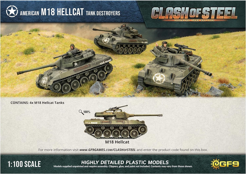 Clash of Steel - American: M18 Hellcat Tank Destroyers (ONLINE ORDER ONLY)