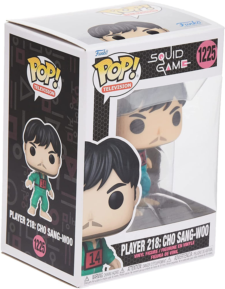FUNKO POP 1225 TV: Squid Game - Player 218 : Cho Sang-Woo Figure (ONLINE ORDER ONLY)