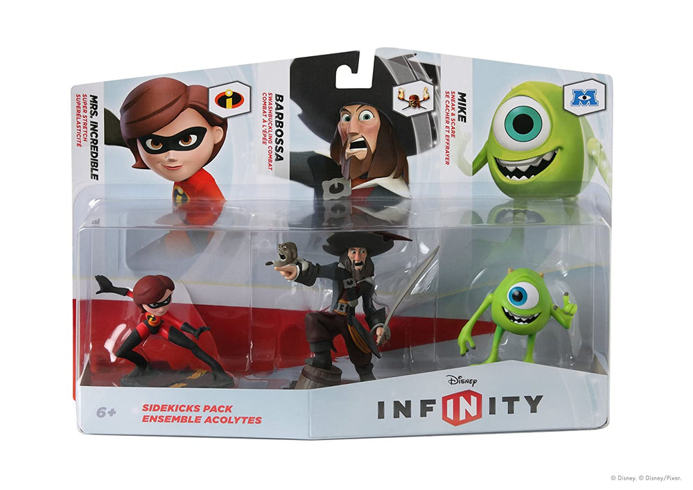 Disney Infinity: Figure 3-Pack Sidekicks: Mrs. Incredible, Barbossa, And Mike (Toys) (ONLINE ORDER ONLY)